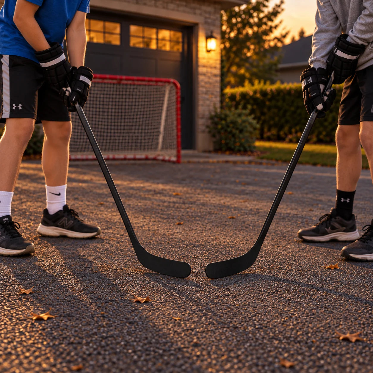 Rocket Hockey Spark Stick and outdoor street-hockey play